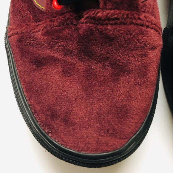 Vans Disney “Magic Mirror On The Wall” Platform Sneakers Size 8 Suede Burgundy - Picture 4 of 15
